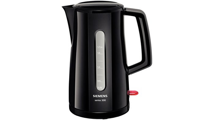 Kablosuz paslanmaz çelik kettle series 300 Ana renk: Siyah, İkincil renk: koyu gri