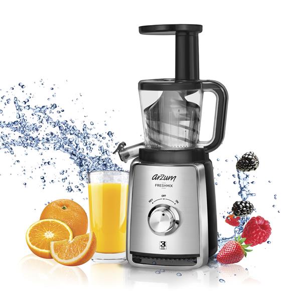  Arzum Freshmix Slow Juicer Meyve ve Sebze Presi PASLANMAZ ÇELİK